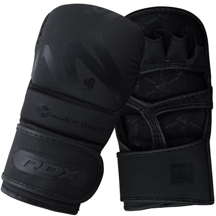 RDX T15 MMA-Sparring-Handschuhe - Mattschwarz