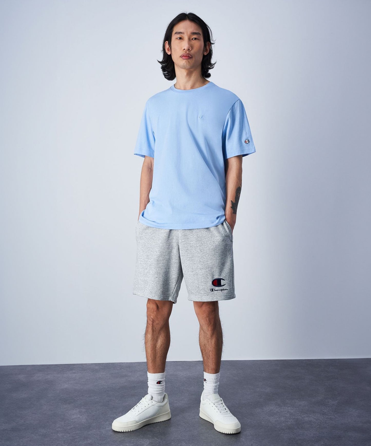 Champion Legacy Fightshorts – Grau
