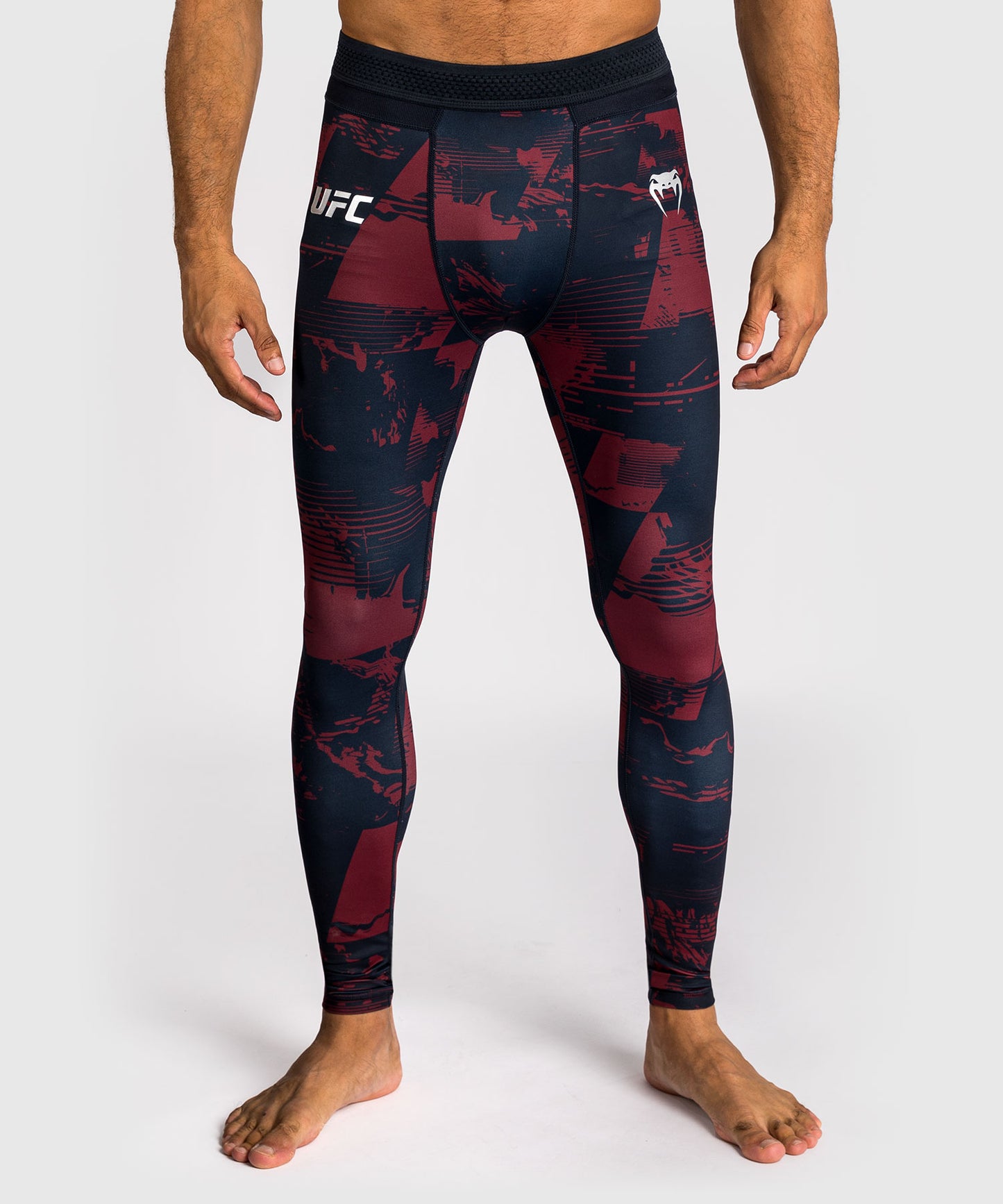 Legging Performance Homme UFC Zenith by Venum Authentic Fight Week - Bleu marine/Bordeaux/Argent