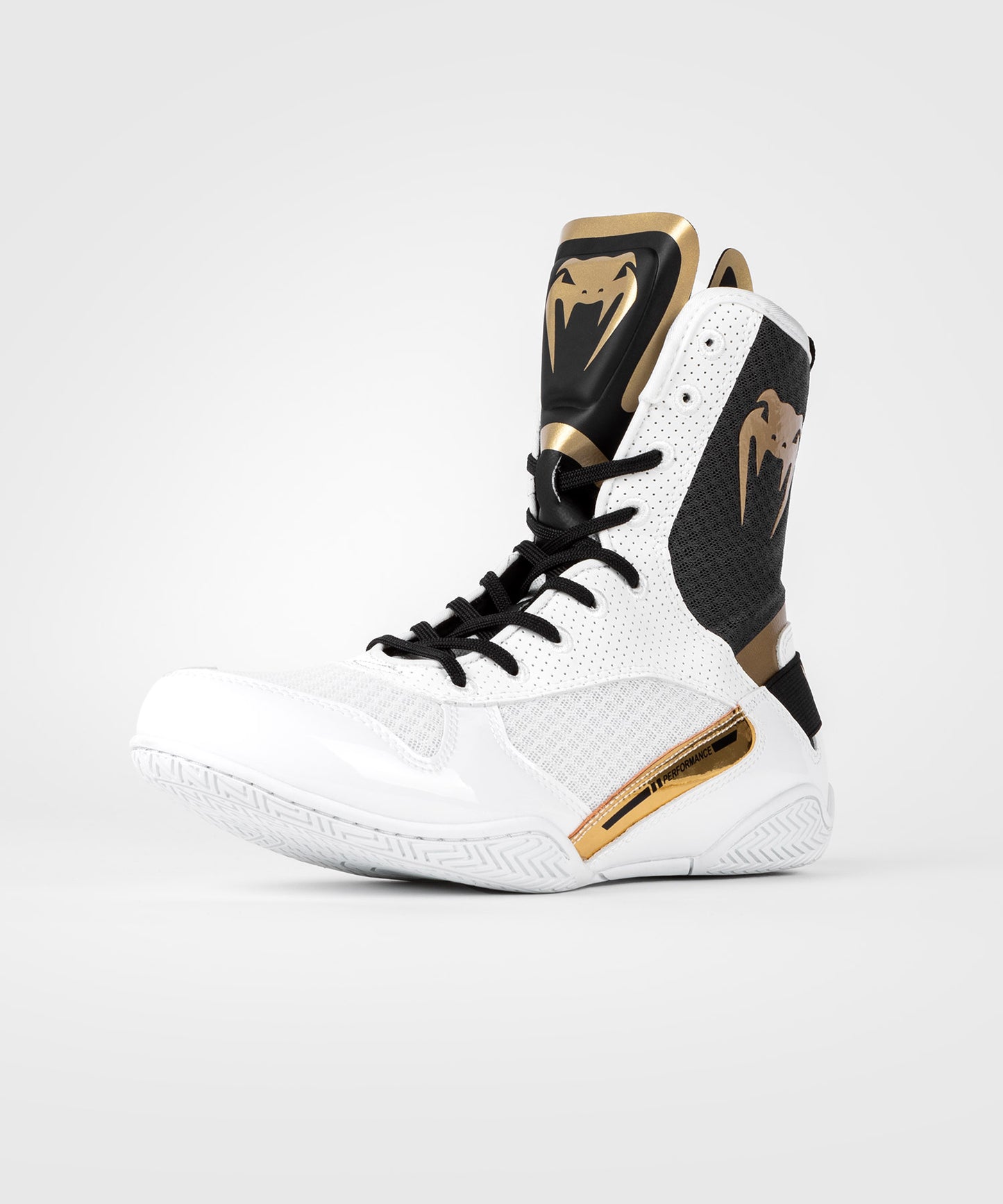 Venum Elite Zapatillas de Boxeo - Blanco/Negro/Oro