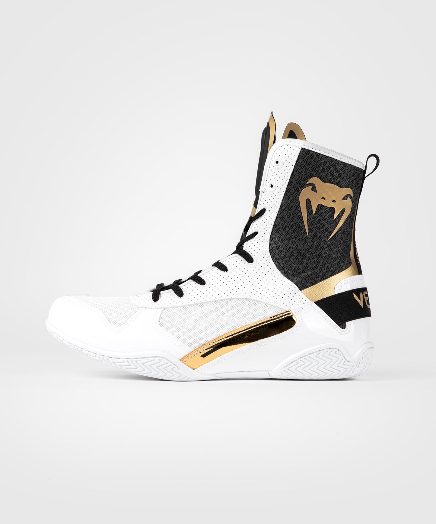 Venum Elite Zapatillas de Boxeo - Blanco/Negro/Oro