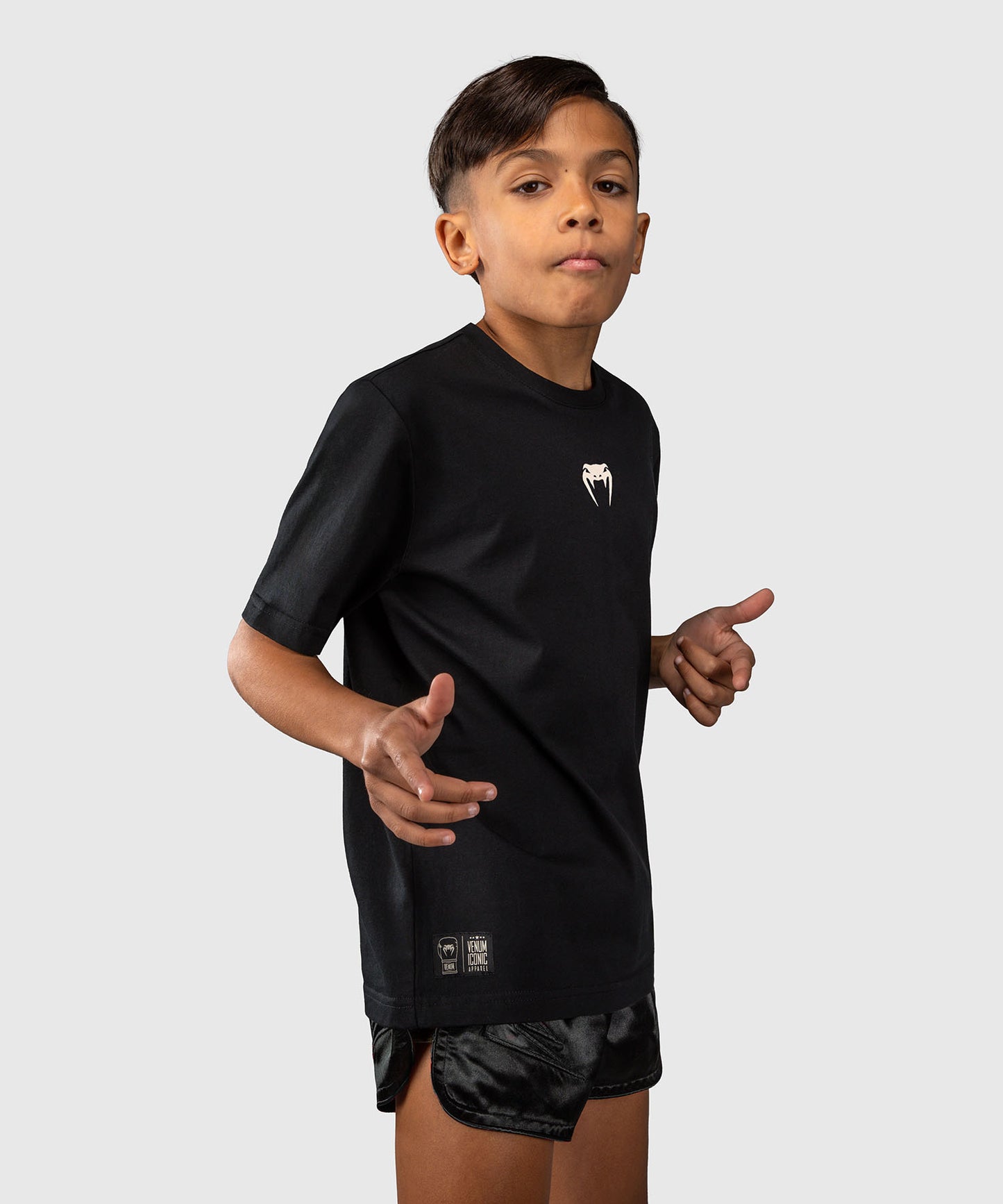 Venum Fight Icon Camiseta de Algodón para Niño - Negro