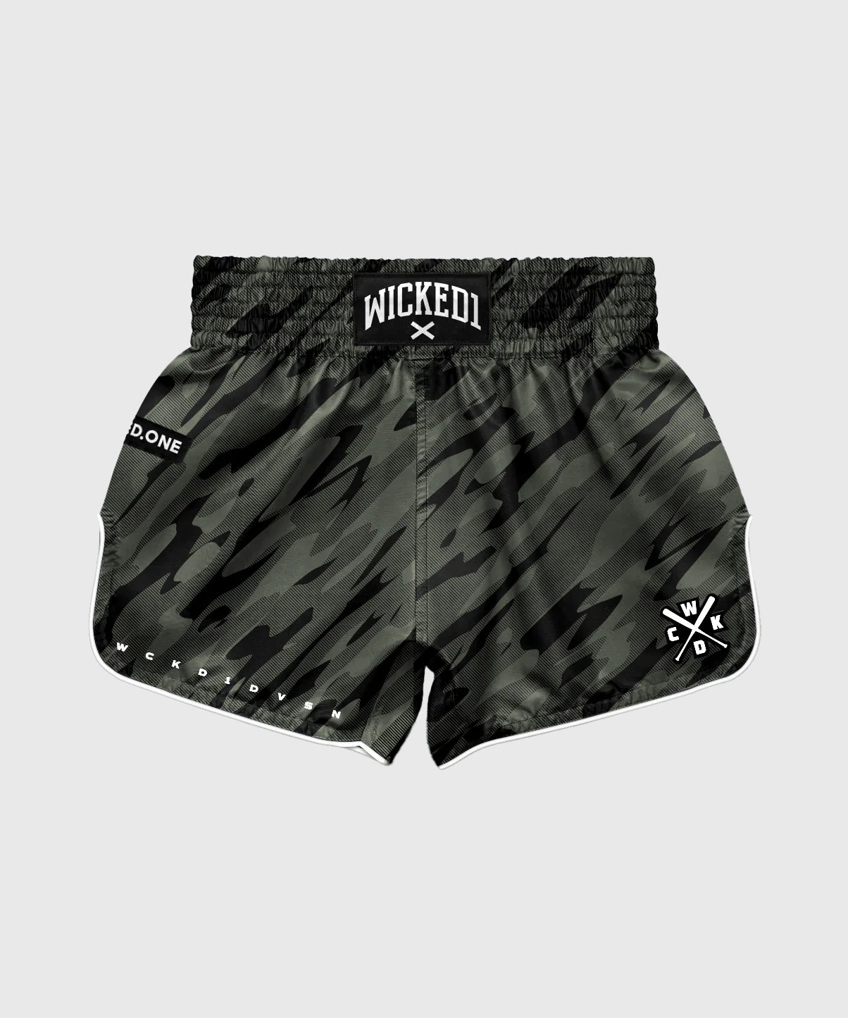 Short De Muay Thai Wicked One Camo - Kaki