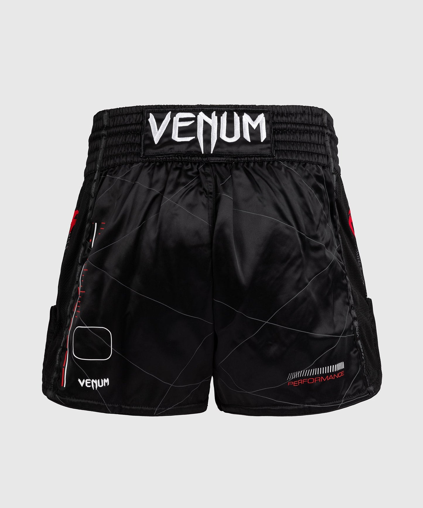 Short de Muay Thai Venum Tactical XT- Noir/Rouge Feu