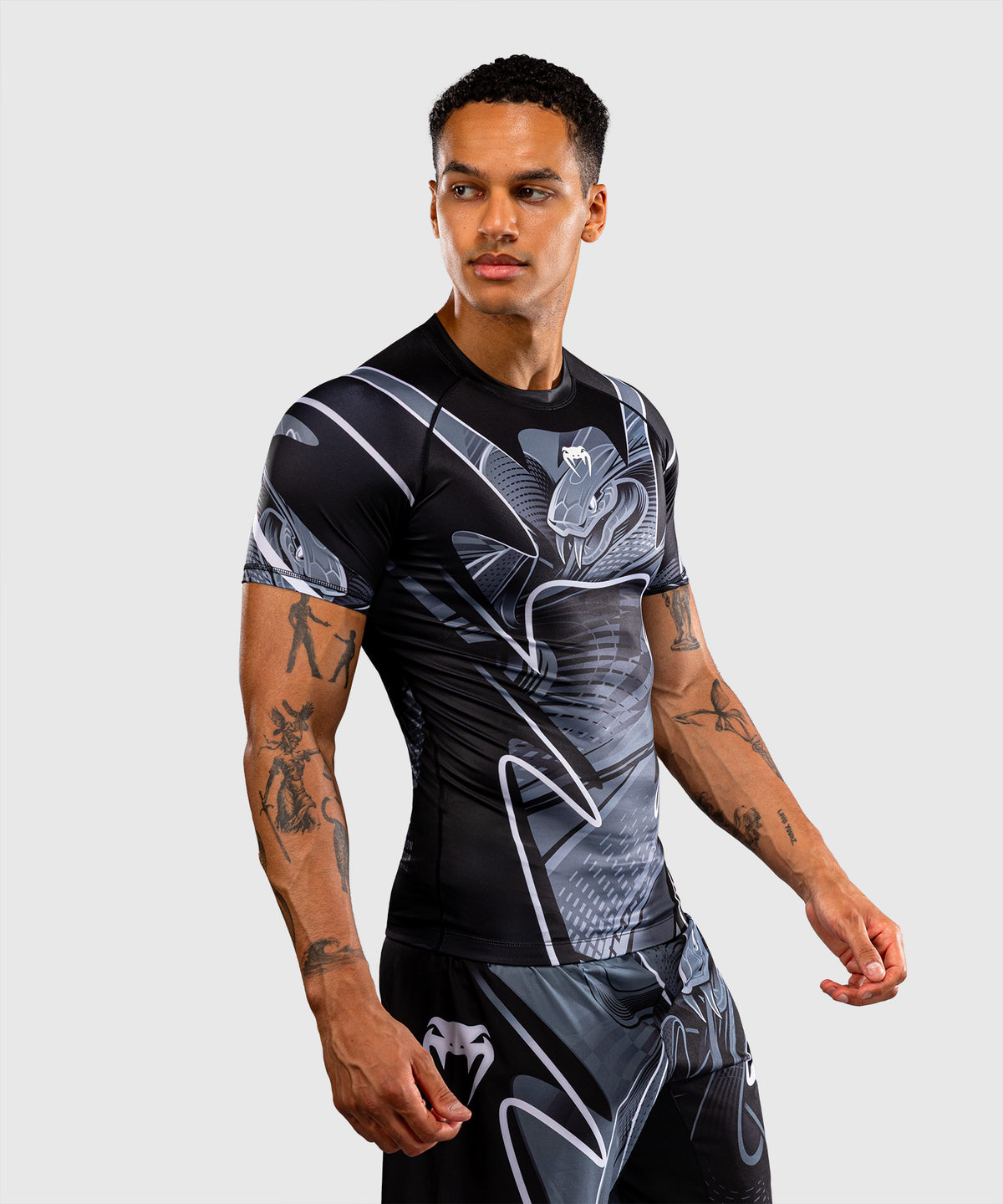 Rashguard manches courtes Venum Crimson Viper 2.0 - Noir/Gris
