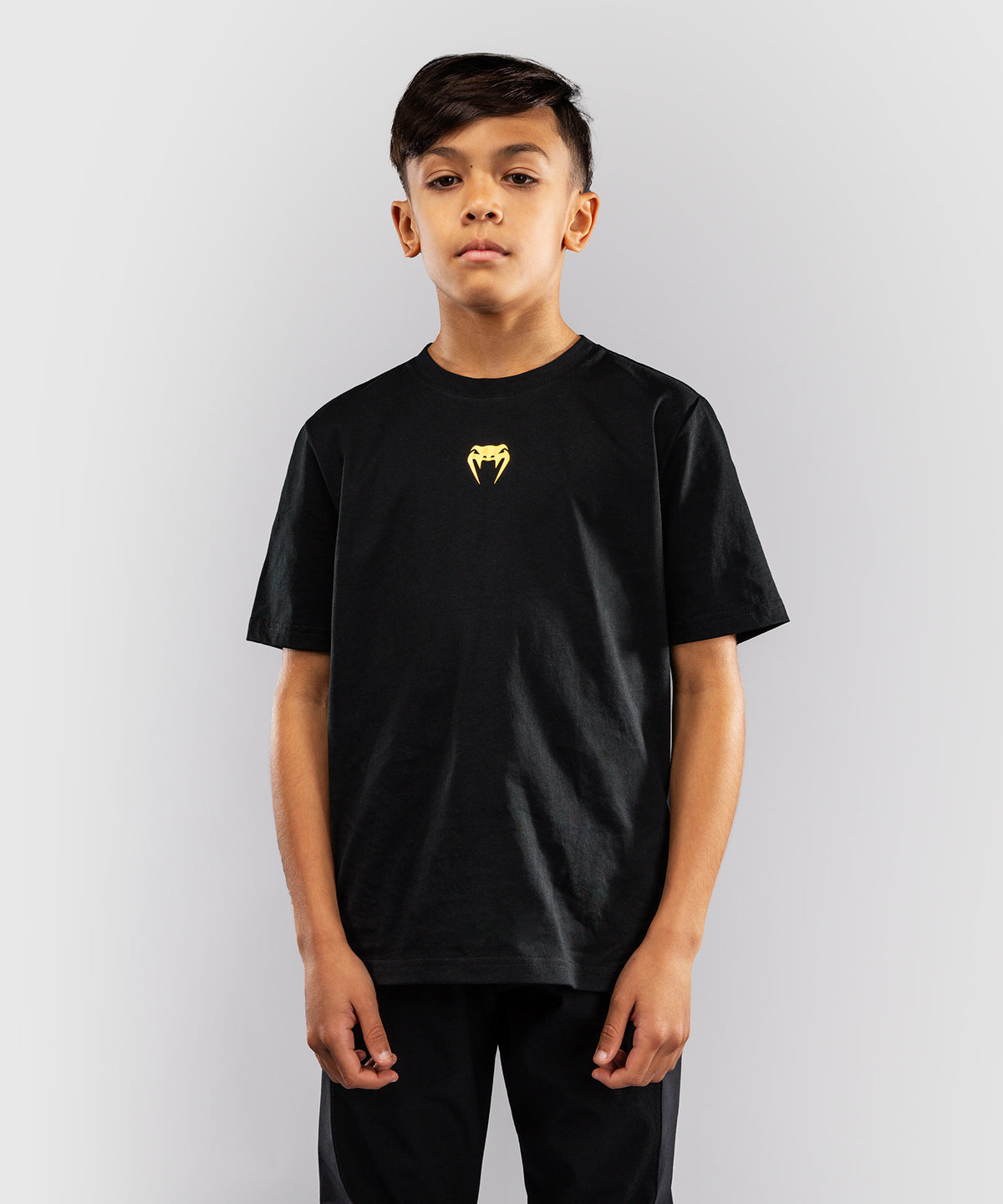 Venum Essential Camiseta de algodón infantil - Negro/Dorado