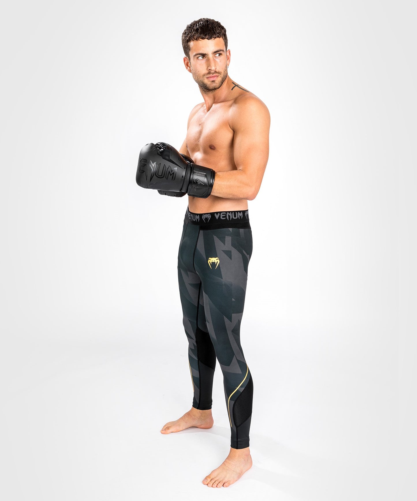 Pantalones de Compresión Venum Razor - Negro/Dorado