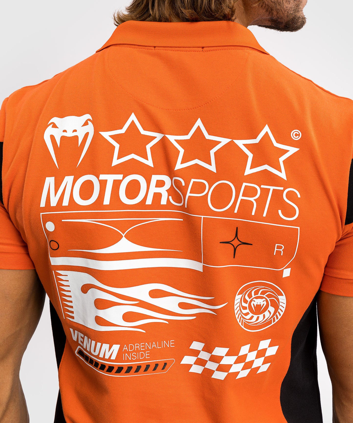 Polo en Coton Venum Motorsport - Mandarine