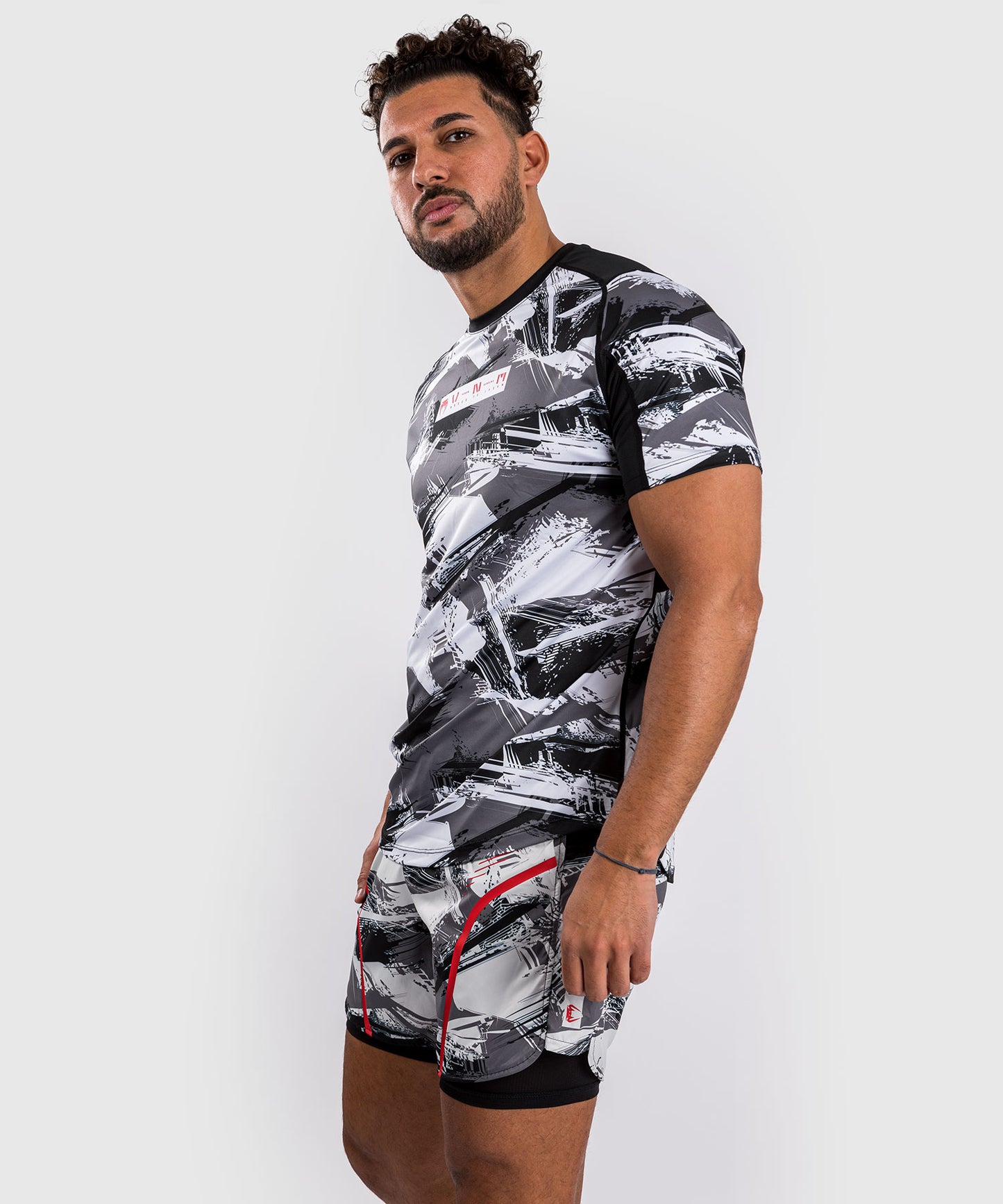 T-shirt Dry-Tech Venum Electron 3.0 - Gris/Rouge