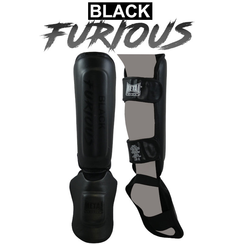 Metal Boxe Furious Parastinchi e Piedi - Nero