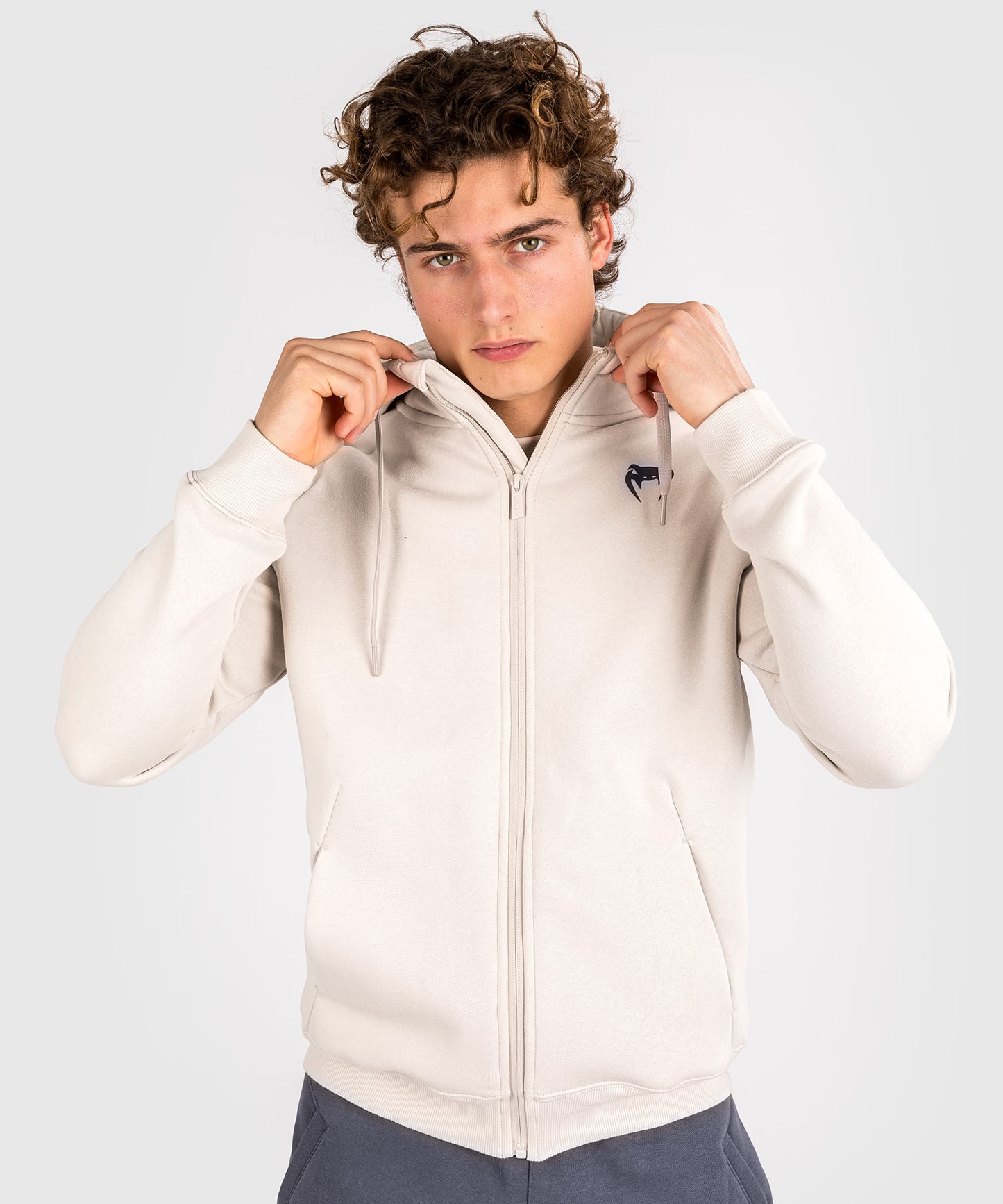 Sweatshirt Zippé à Capuche Venum Strikeland - Greige