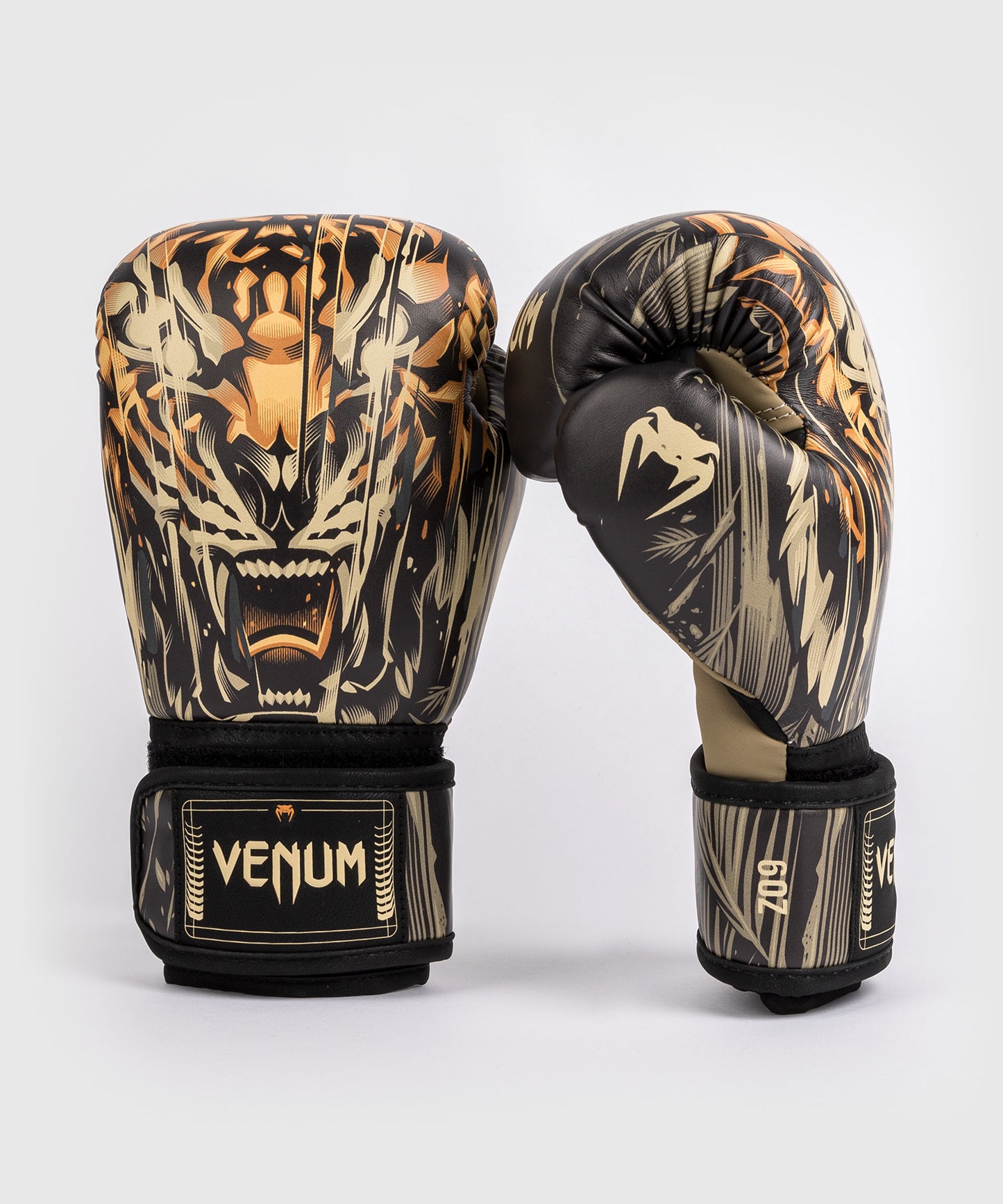 Venum Tiger Guanti da Boxe Bambini - Nero/Arancione Neon
