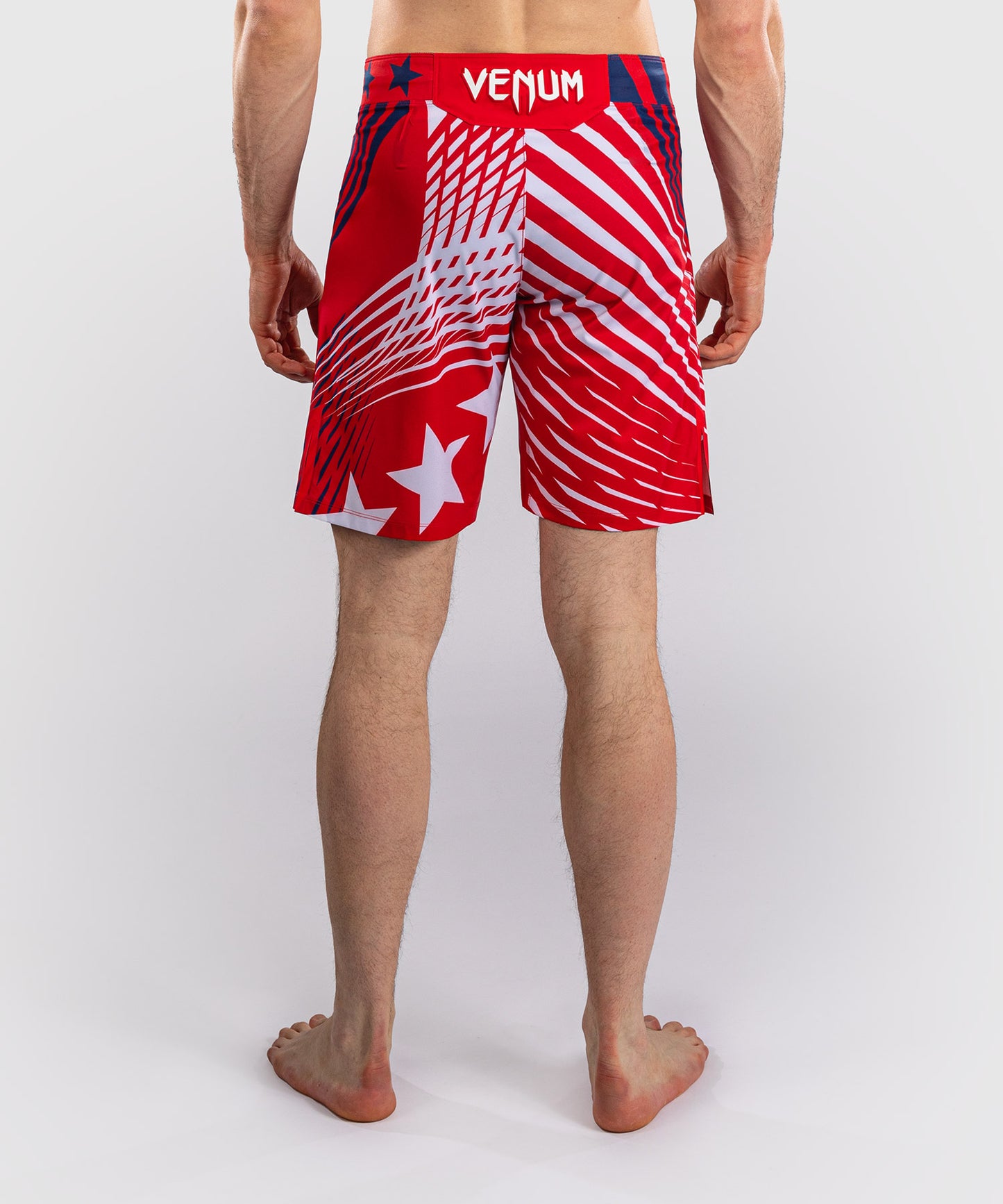 Men's Official UFC Freedom 250 by Venum Red Authentic Fight Night Short Fit Fight Short