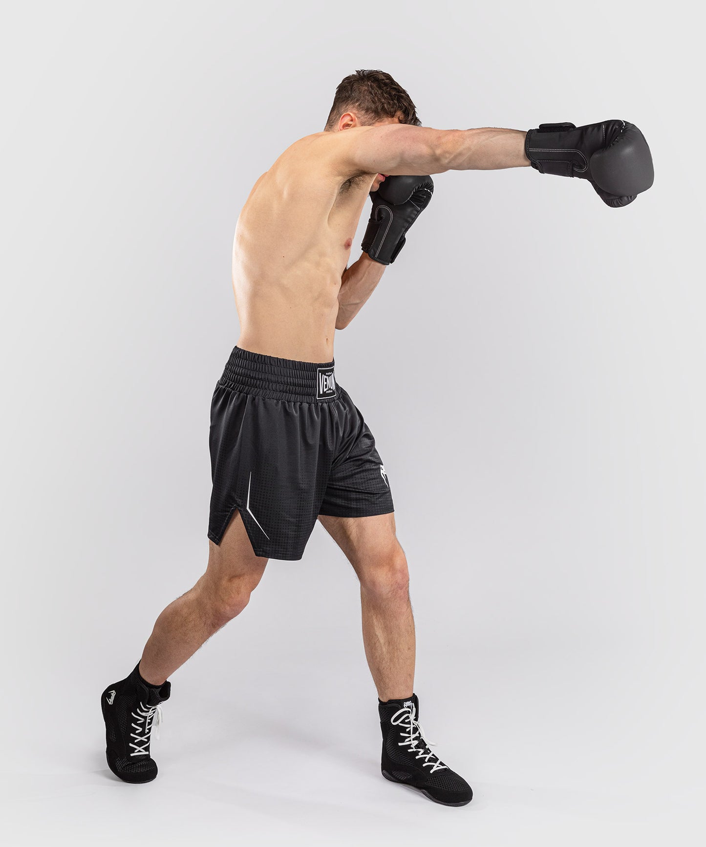 Venum Stealth Pantaloncini da Boxe – Nero/Bianco