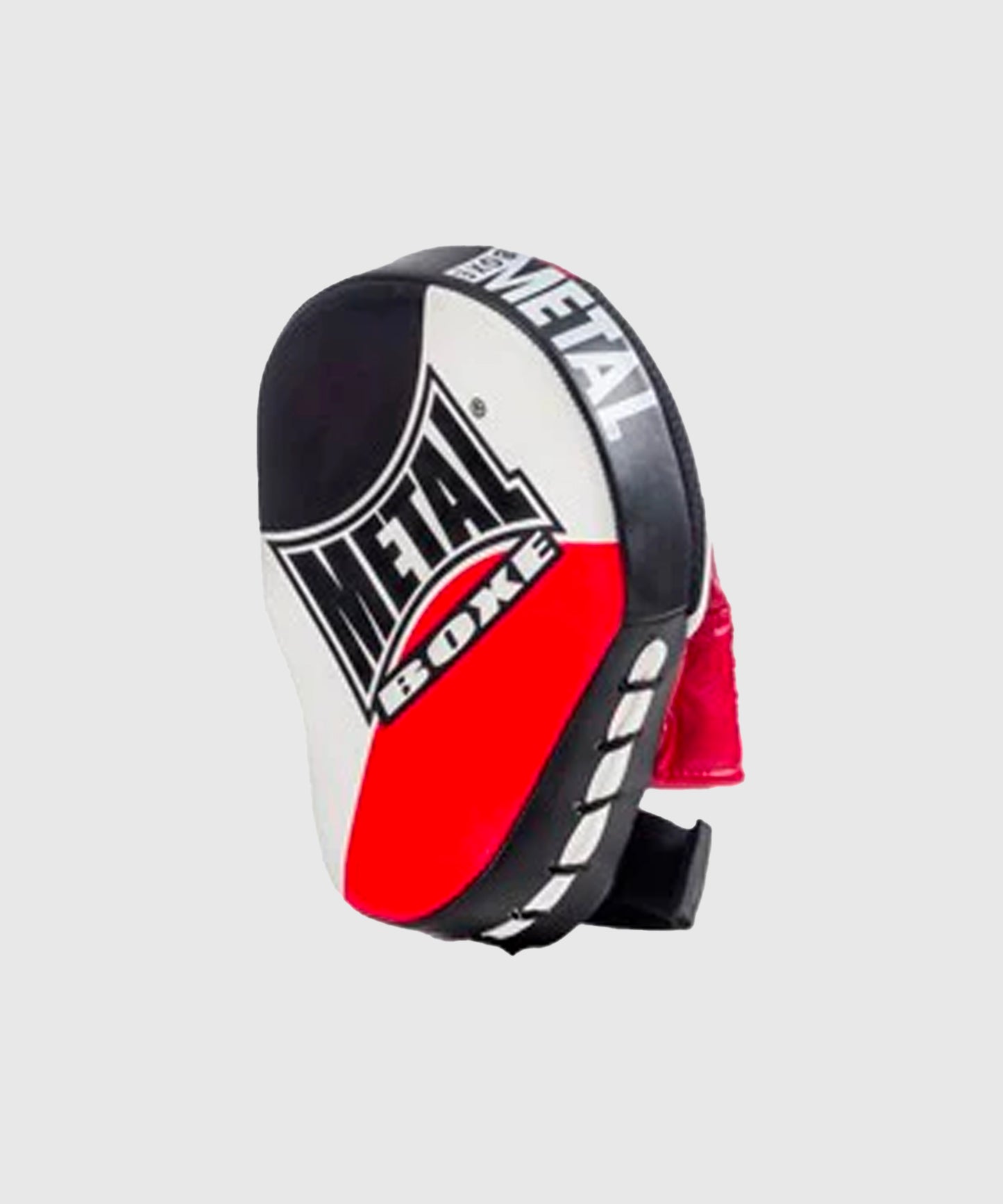 Metal Boxe Manoplas Curvadas – M – Negro/Blanco/Rojo