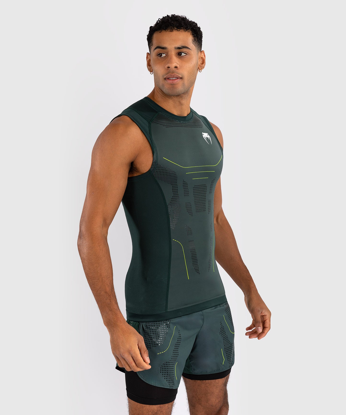 Venum Technical 3.0 Camiseta Sin Mangas Rashguard - Verde Bosque