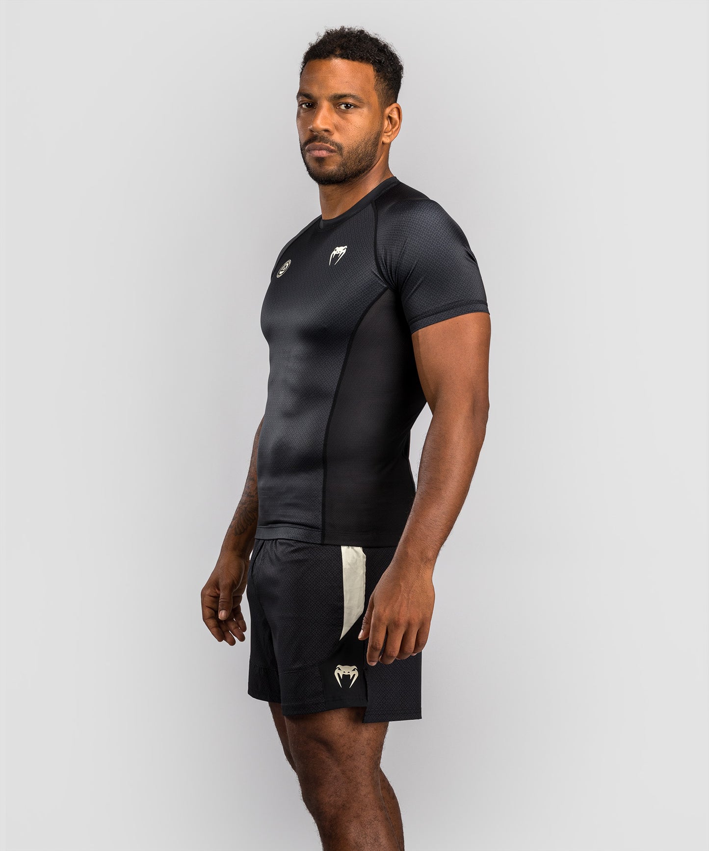Venum x Roger Gracie Academy Kurzarm Rashguard - Schwarz