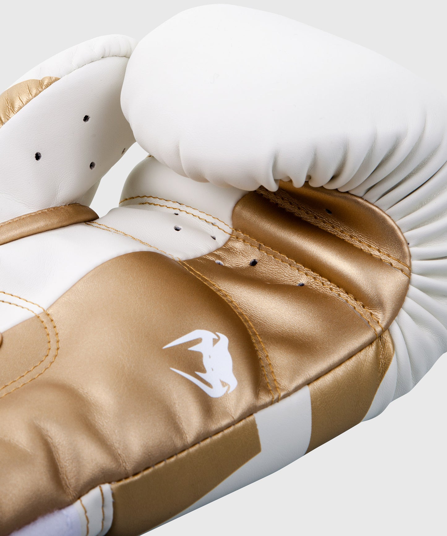 Guantes de Boxeo Venum Elite - Blanco/Oro