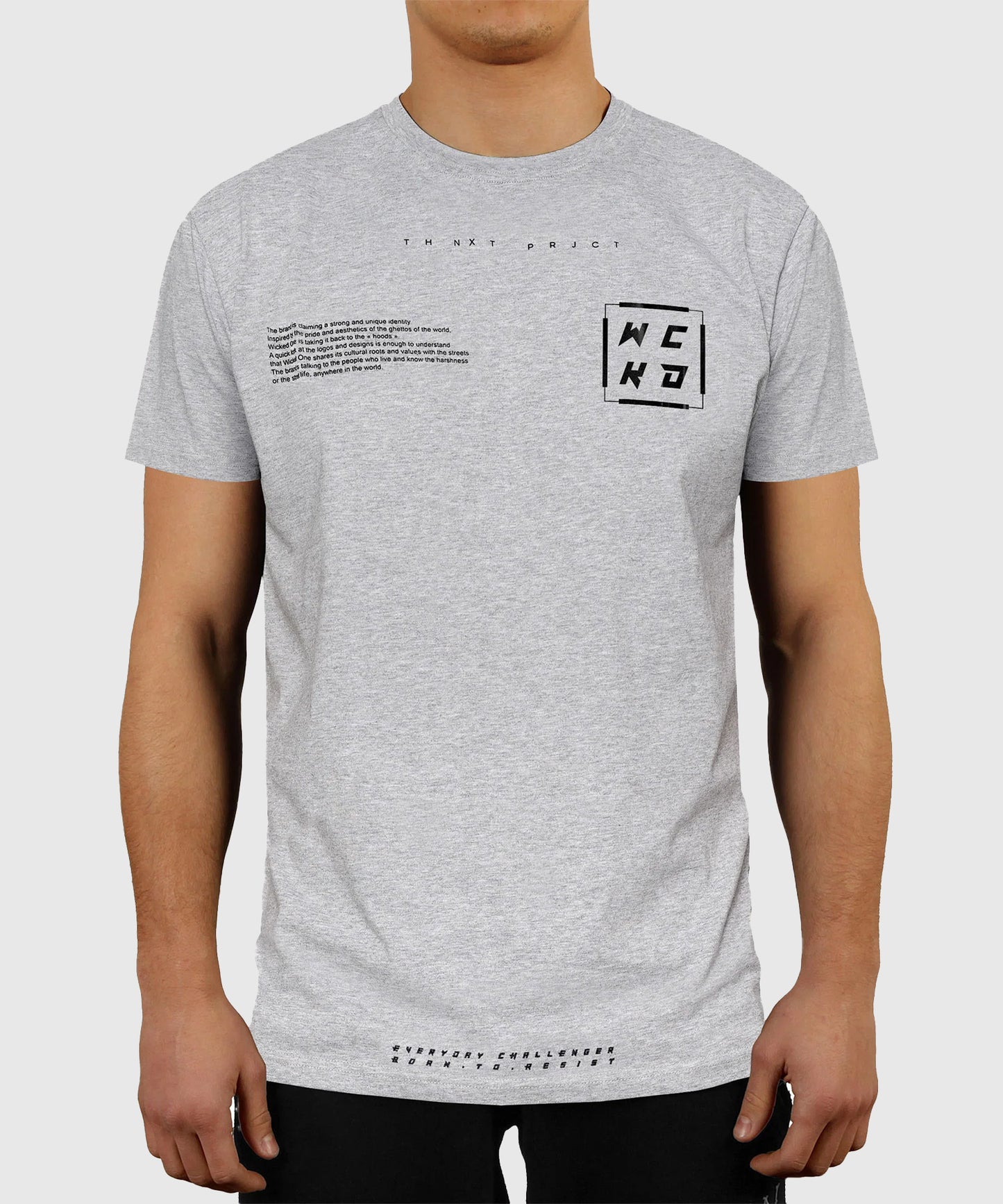 Wicked One Project Trainings-T-Shirt - Grau