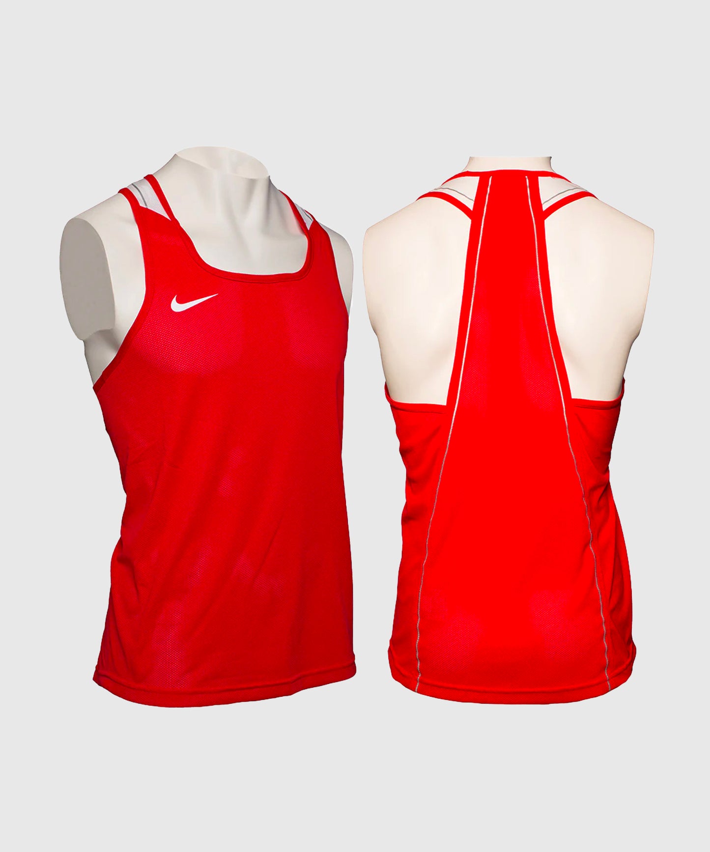 Nike Camiseta de Tirantes de Boxeo - Rojo/Blanco