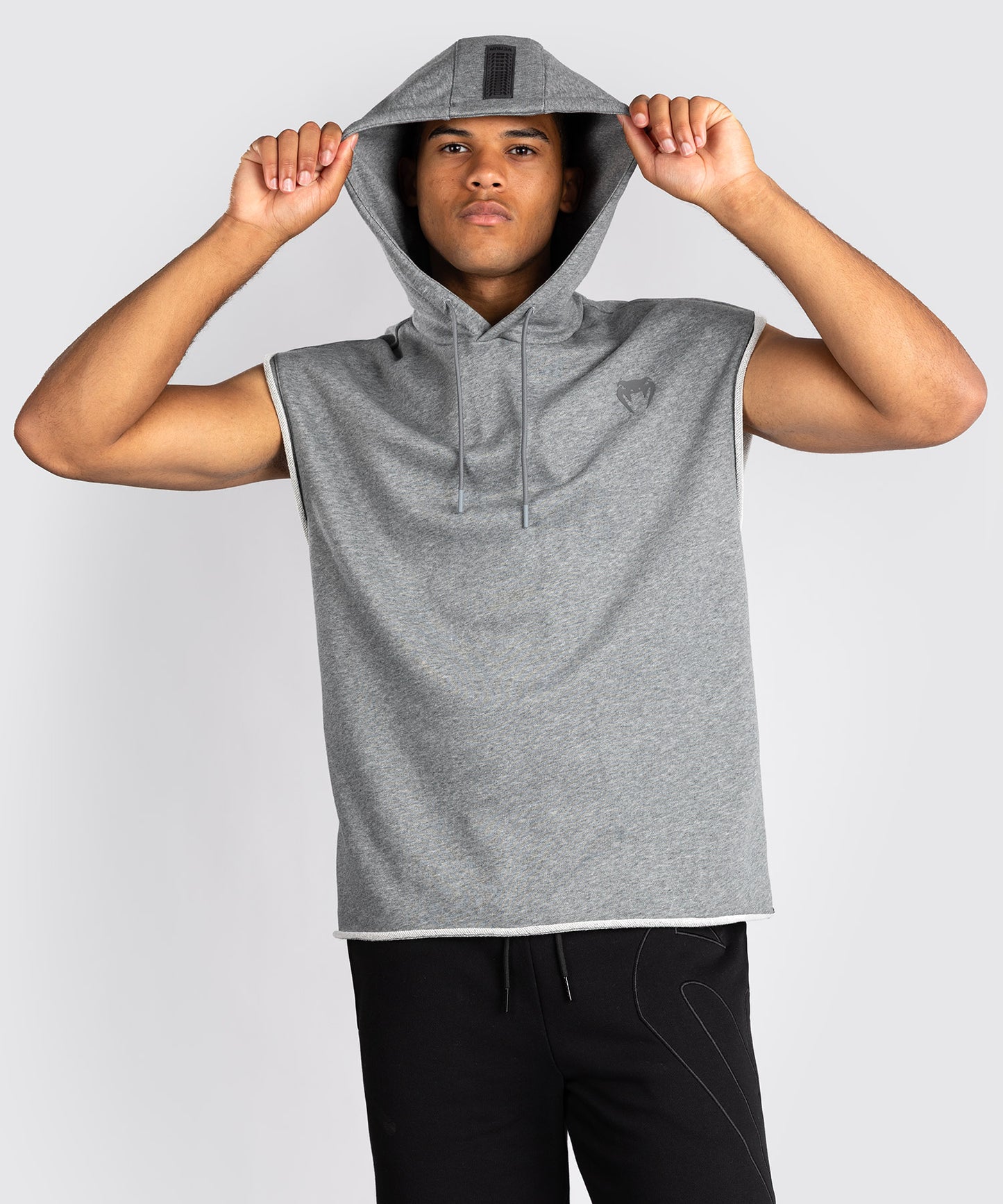 Venum Divide Sudadera con Capucha Sin Mangas - Gris Jaspeado