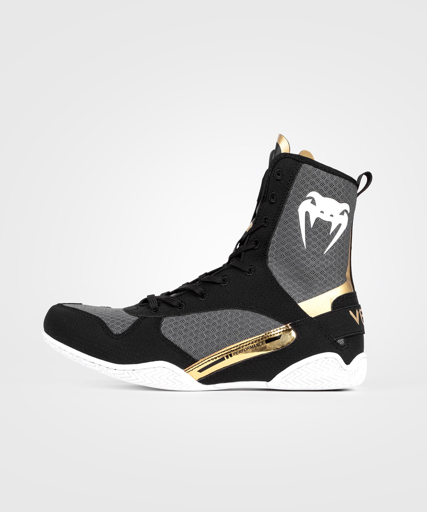 Venum Elite Zapatillas de Boxeo - Negro/Blanco/Oro