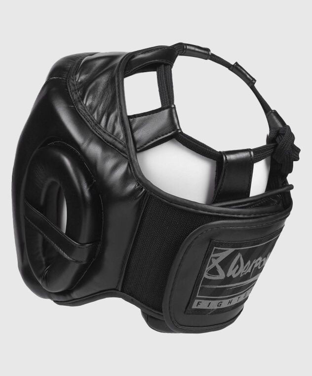 8 Weapons Unlimited Casco de Boxeo - Negro/Negro