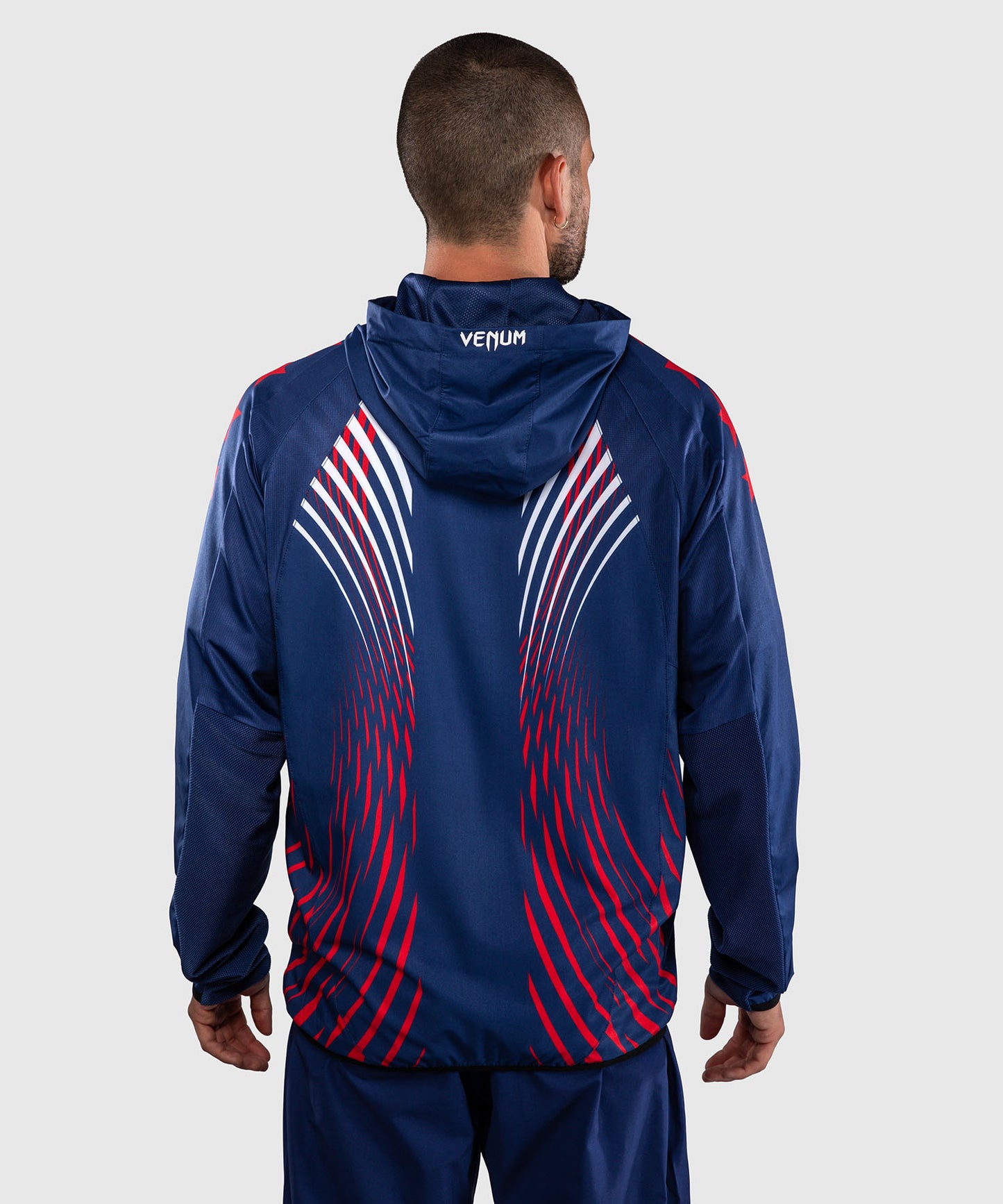 Official UFC Freedom 250 by Venum Authentic Fight Night Walkout Hoodie para hombre - Azul