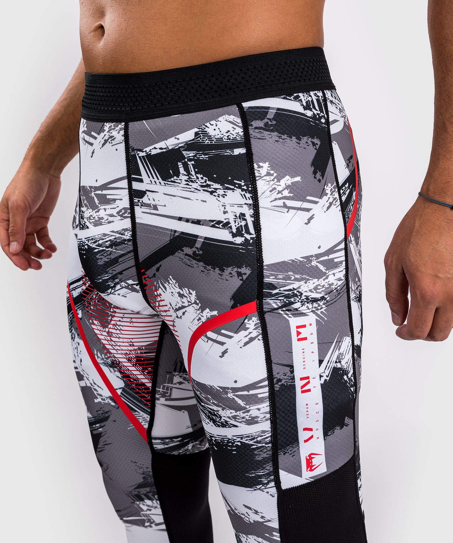 Pantalon de compression Venum Electron 3.0 - Gris/Rouge