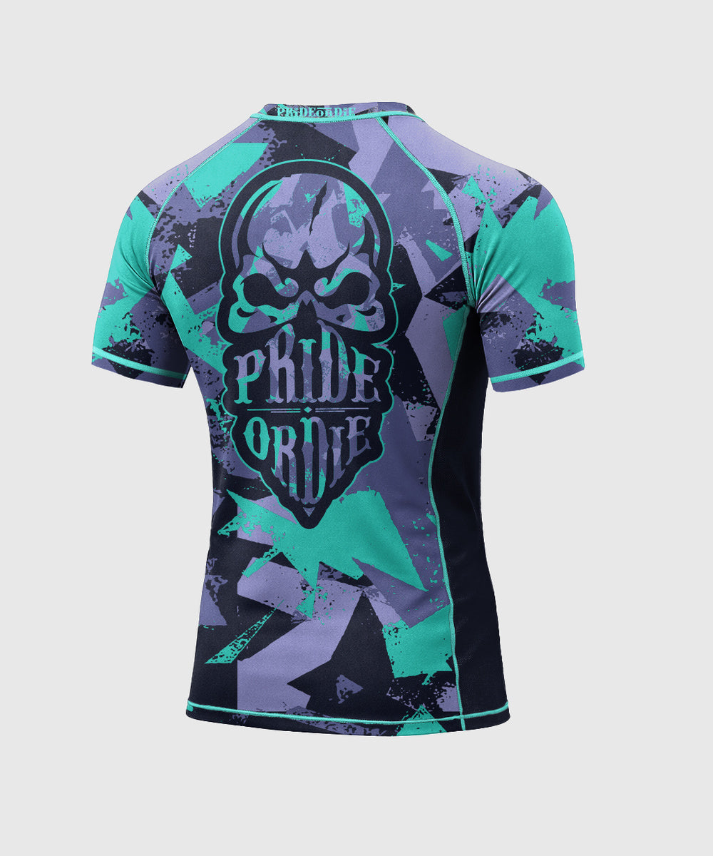 Pride Or Die Reckless 2.0 Kurzarm-Rashguard - Schwarz