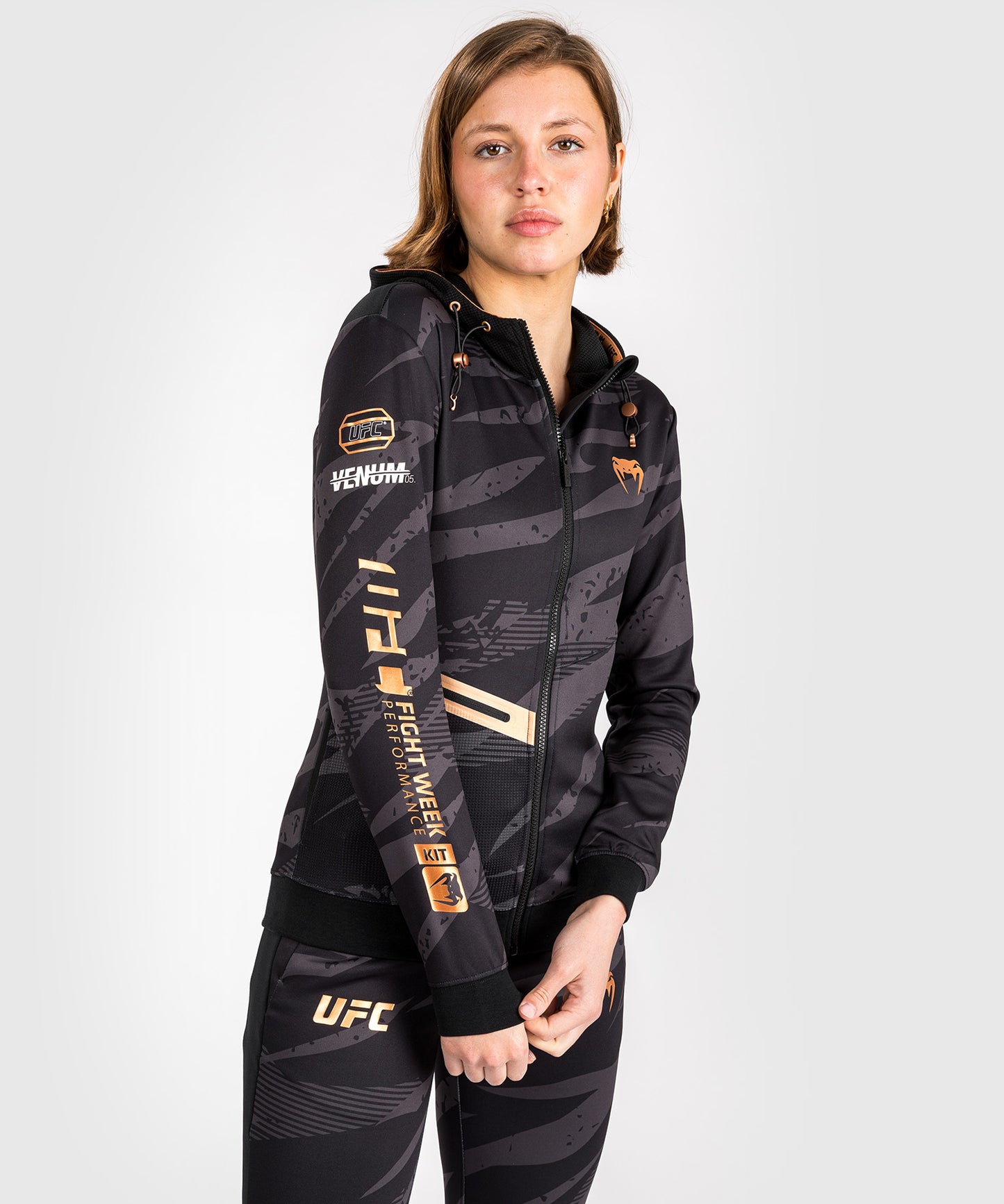 UFC Adrenaline by Venum Fight Week Frauen Zip Hoodie - Urban Camo