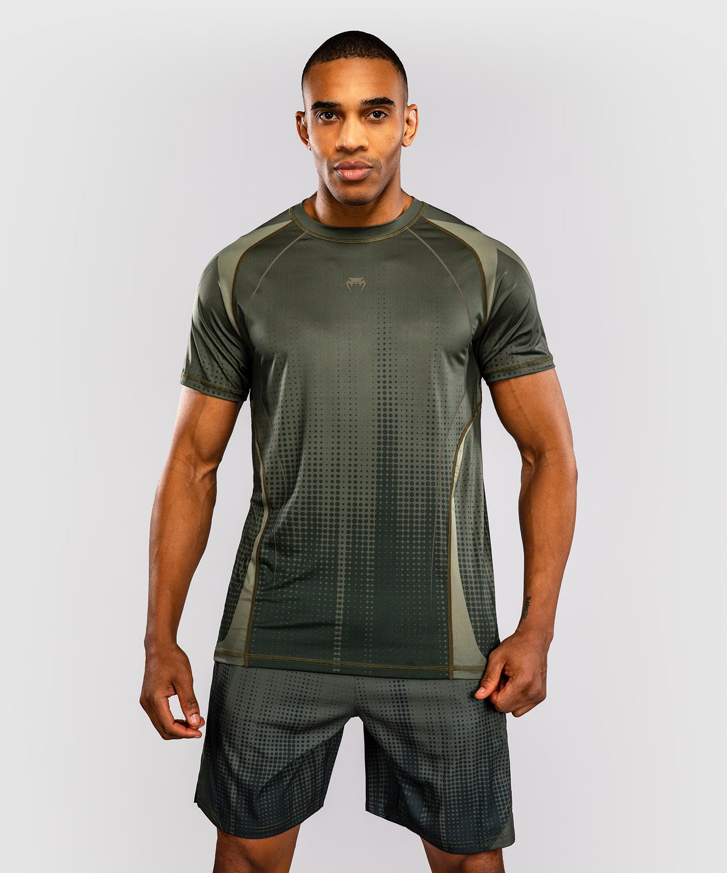 T-shirt Dry Tech Venum Stealth – Kaki/Vert Foncé