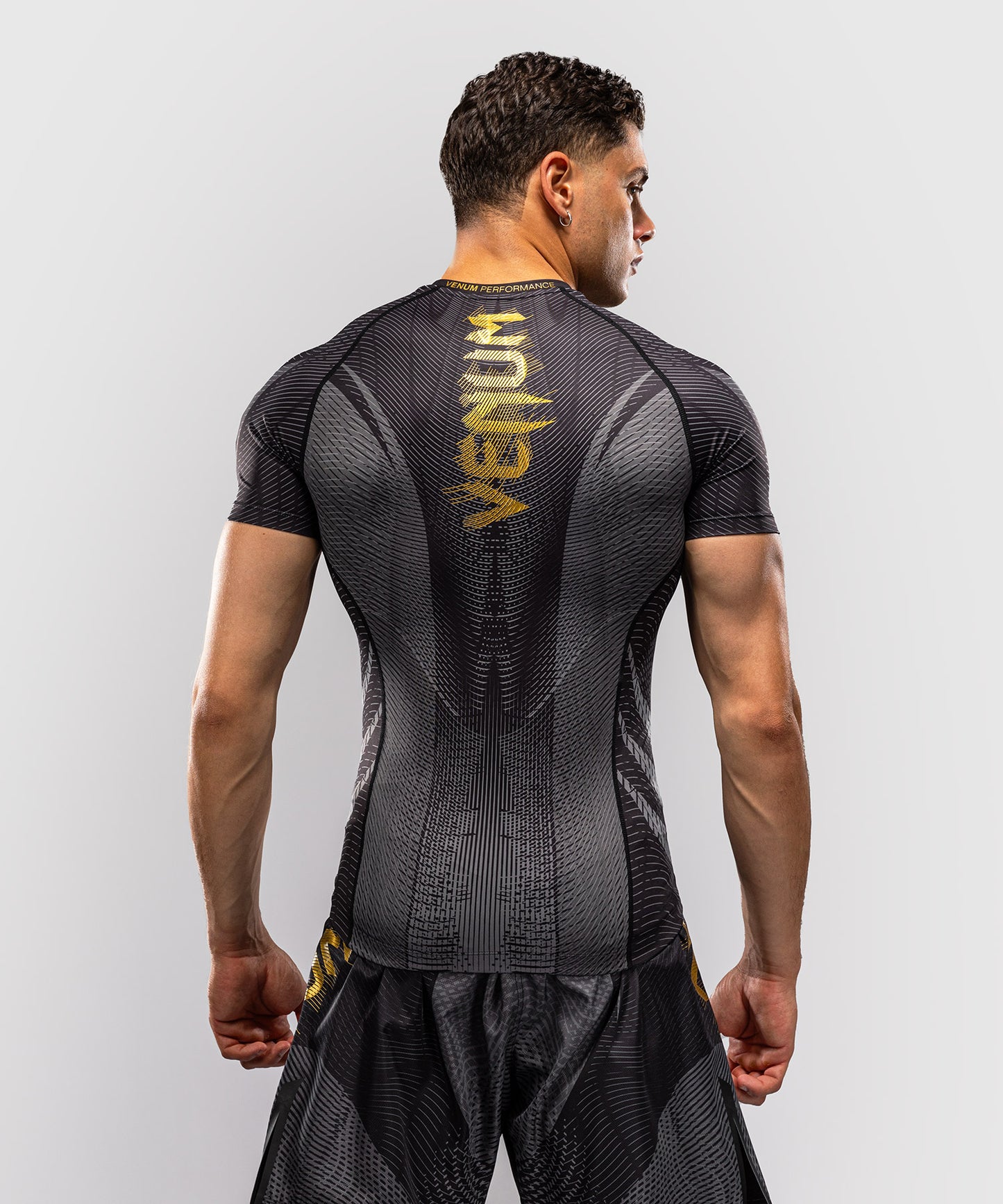 Venum Galactic 3.0 Rashguard Manga Corta - Negro/Oro
