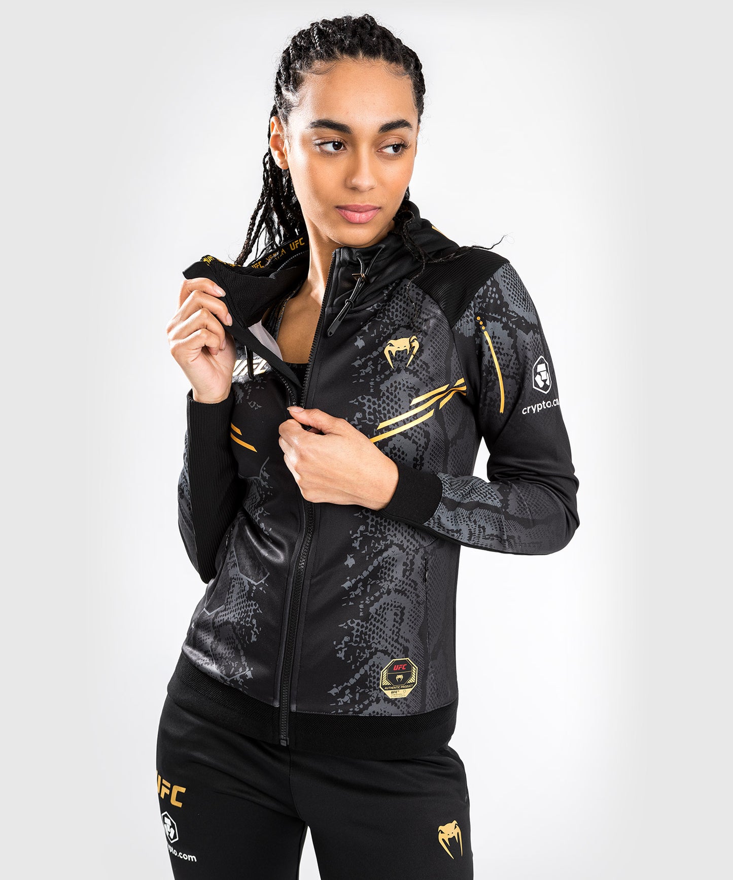 UFC Adrenaline by Venum Authentic Fight Night Women’s Walkout Hoodie - Champion