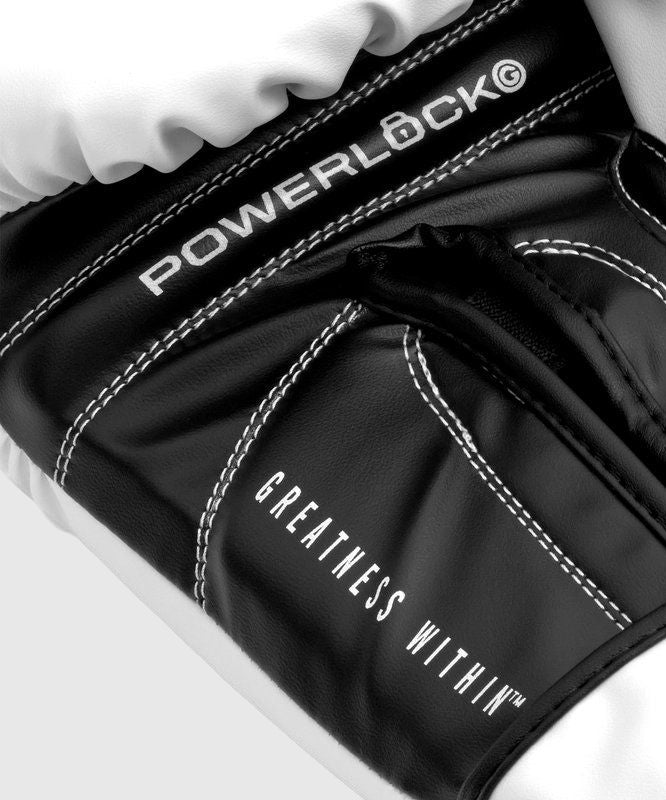 Everlast Powerlock OG Training Guantes de Boxeo - Blanco/Negro