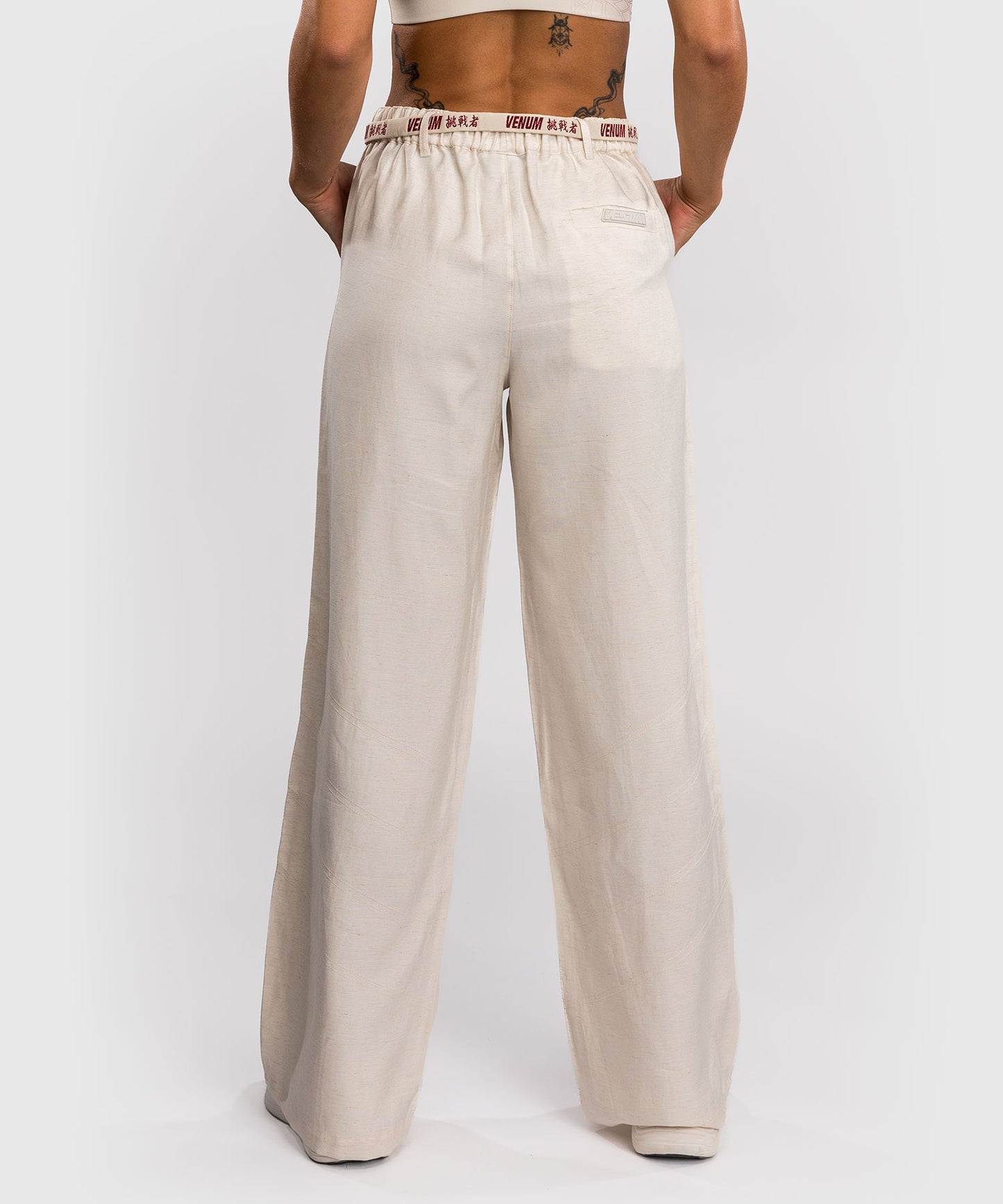 Venum Serpenti Damen Hose – Elfenbein/Burgunder