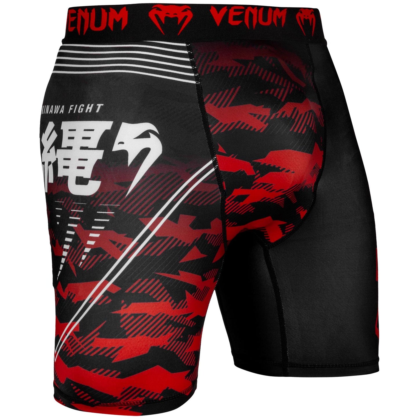 Short de compression Venum Okinawa 2.0 - Noir/Blanc-Rouge
