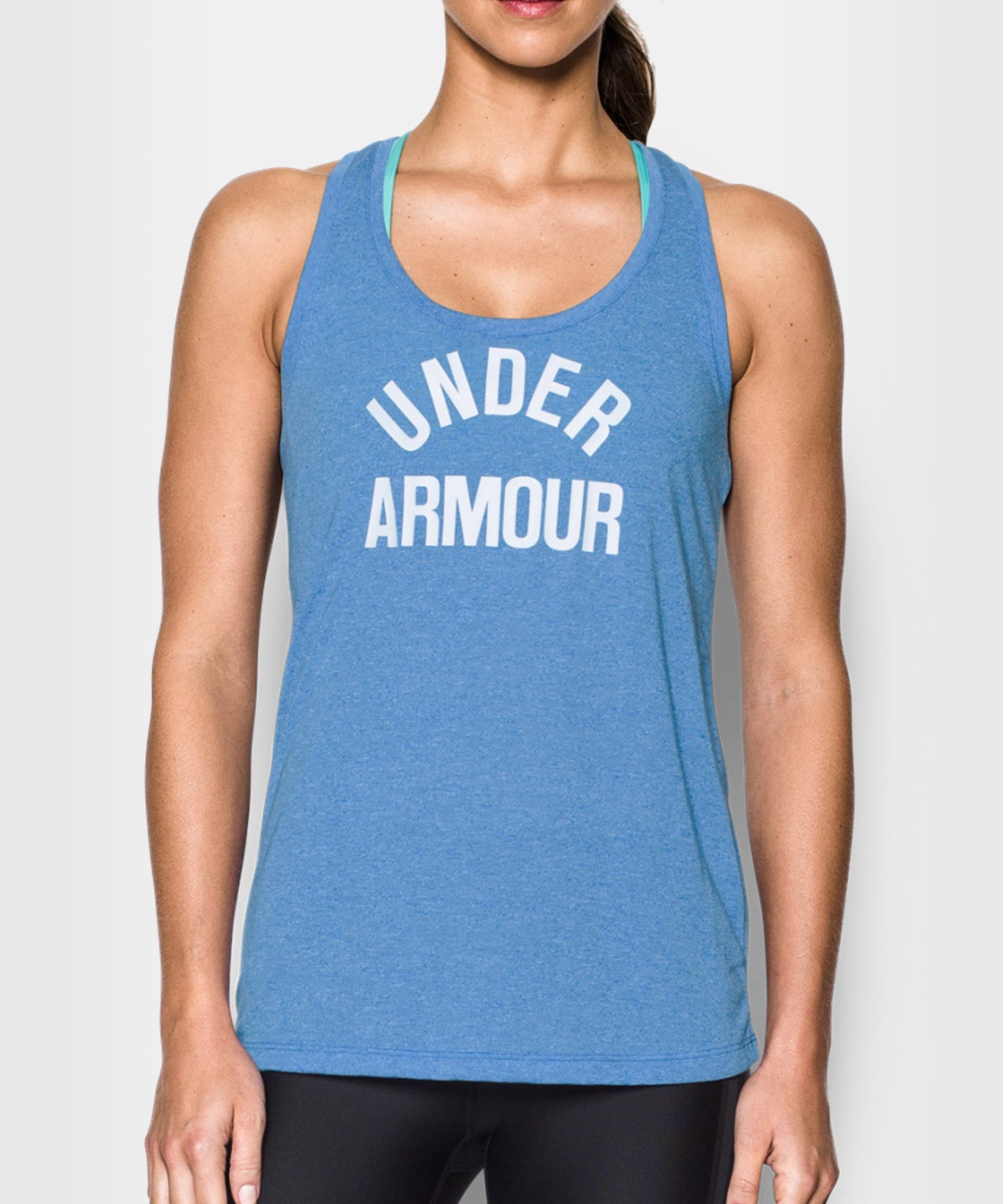 Under Armour Threadborne Camiseta de Tirantes Mujer – Azul Jaspeado