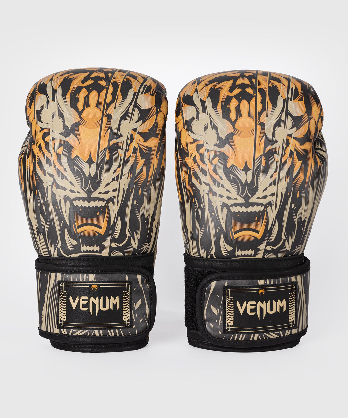 Venum Tiger Boxhandschuhe - Schwarz/Neonorange