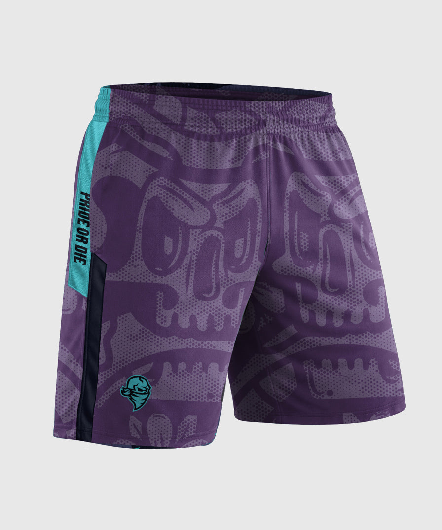 Pride Or Die Strong Mind Shorts - Violett