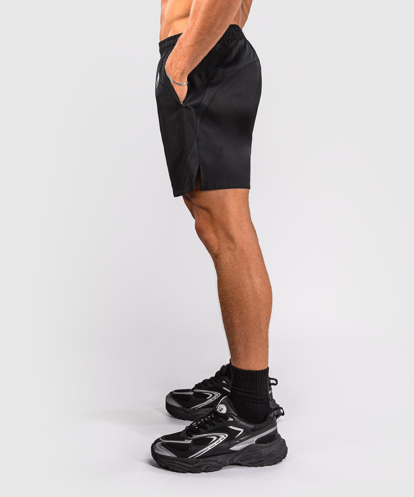 Venum G-Fit Short de Entrenamiento – Negro/Gris Carbón