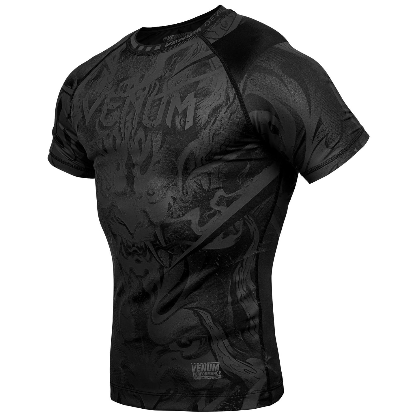 Rashguard Venum Devil - Mangas cortas - Negro/Negro