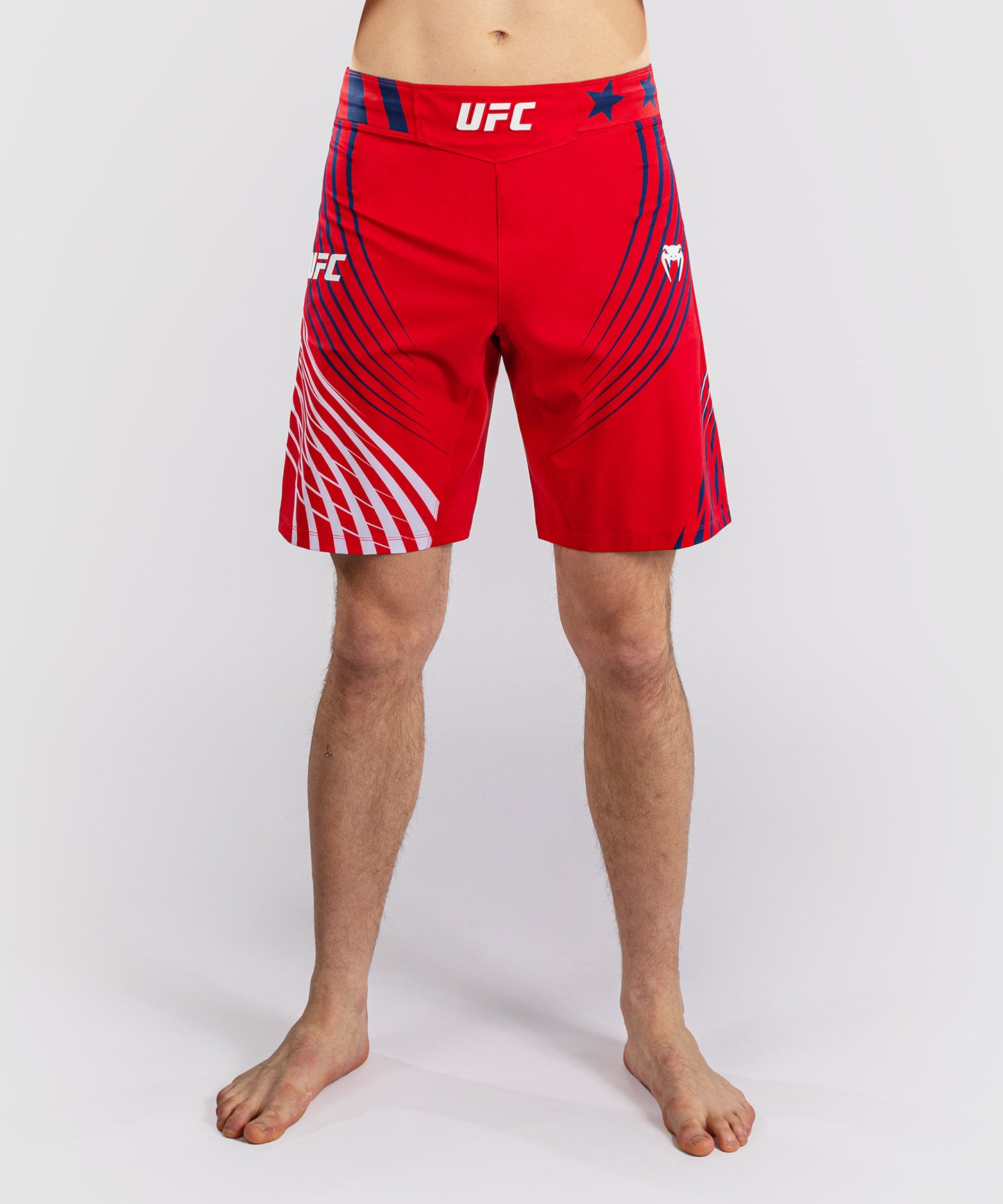 Men's Official UFC Freedom 250 by Venum Red Authentic Fight Night Short Fit Fight Short