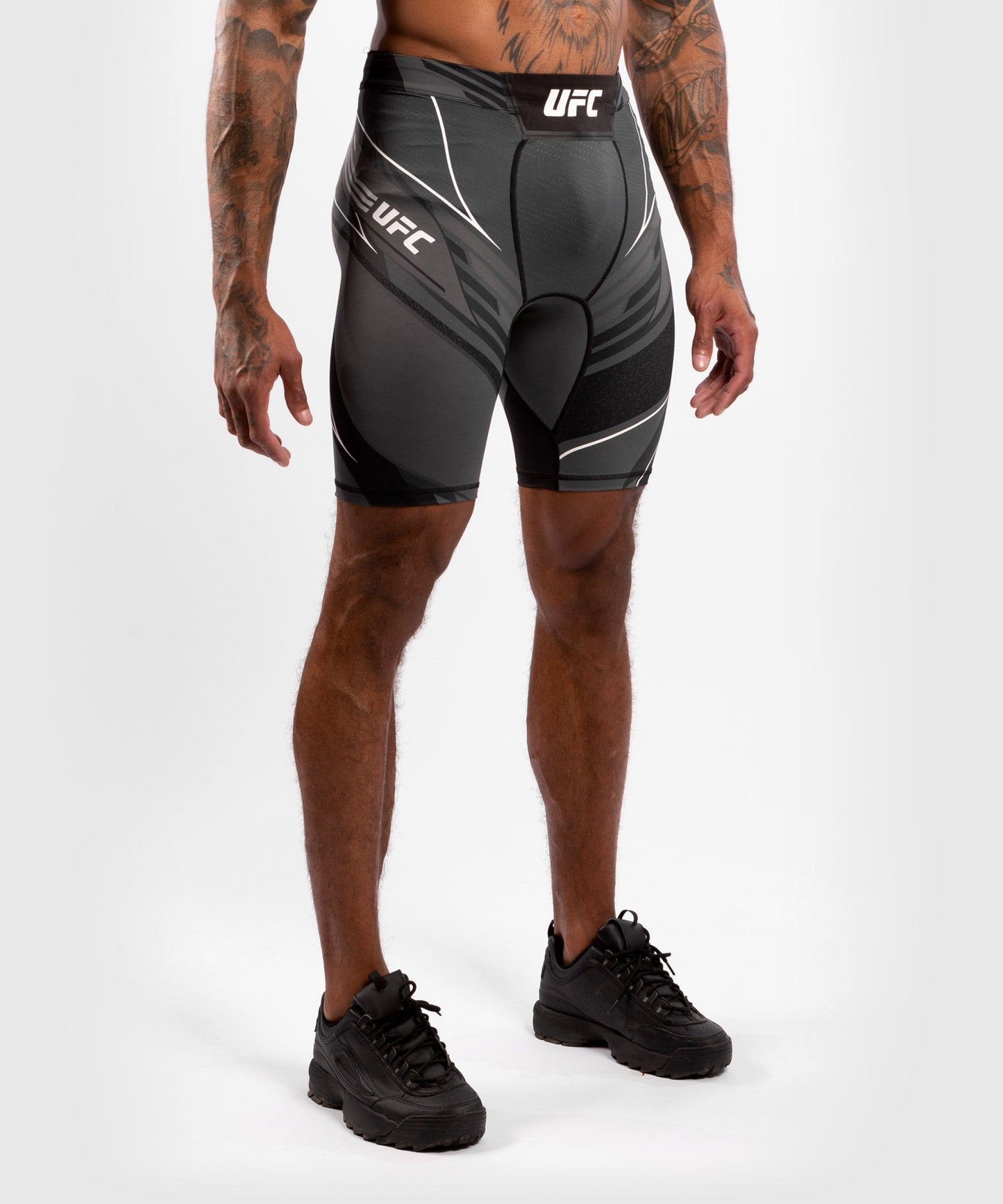 Men's UFC Venum Authentic Fight Night Compression Short - Long Cut - Black