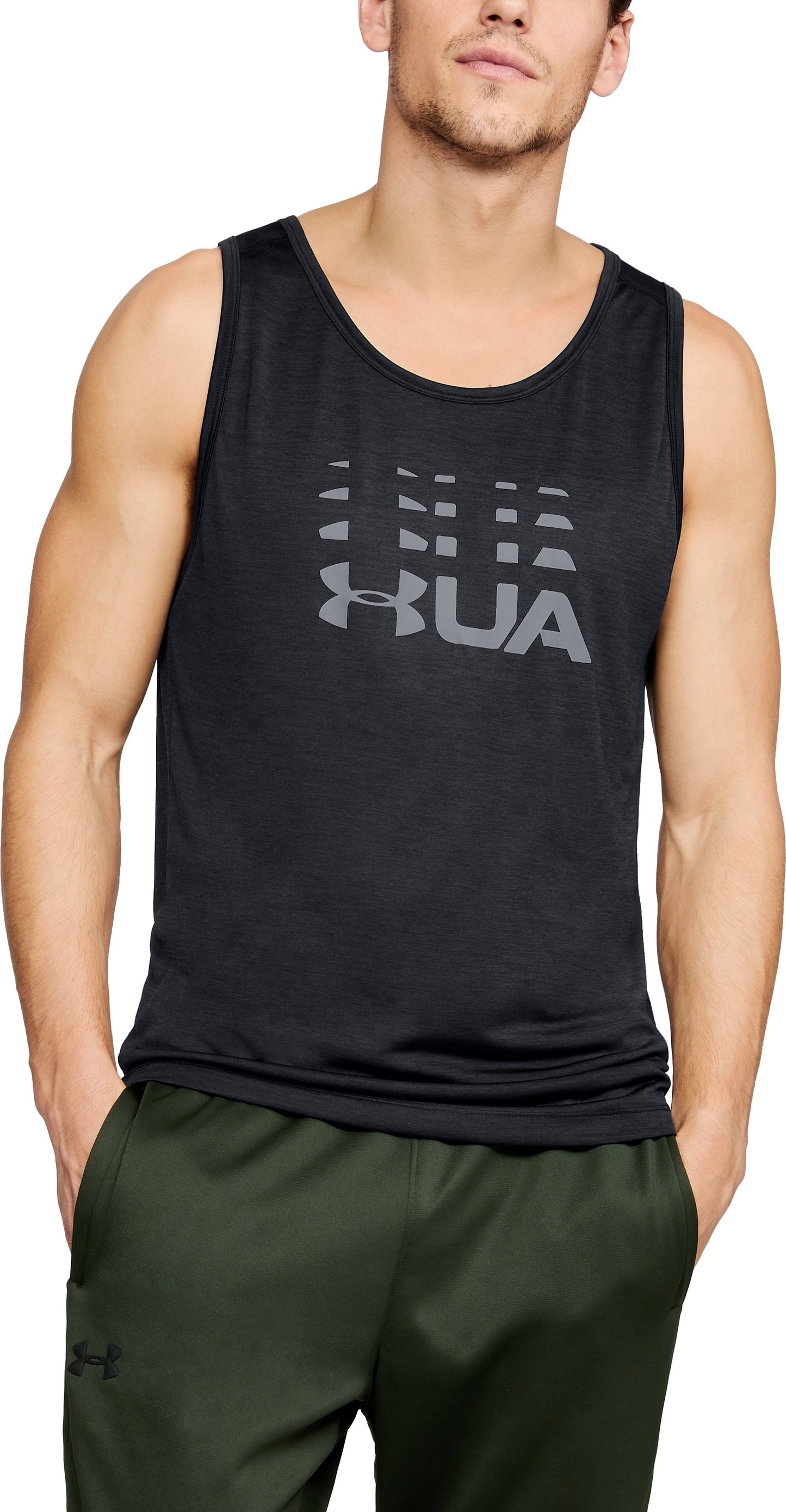 Under Armour Tech Graphic Camiseta de Tirantes – Negro