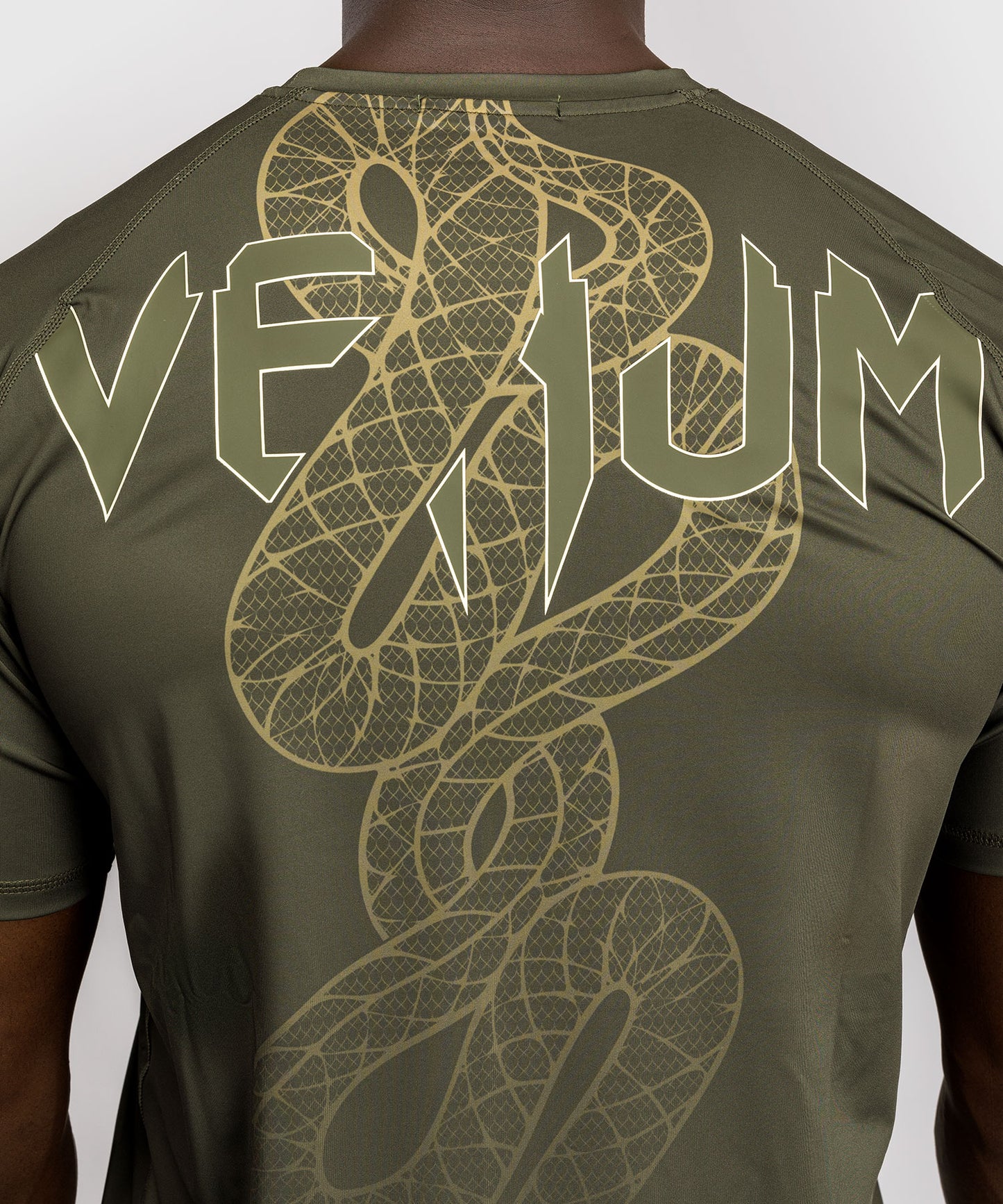 Venum Serpenti Dry Tech T-Shirt - Khaki/Bronze/Ivory