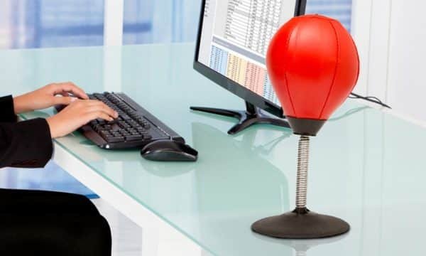 Metal Boxe Punching-Ball – Rot