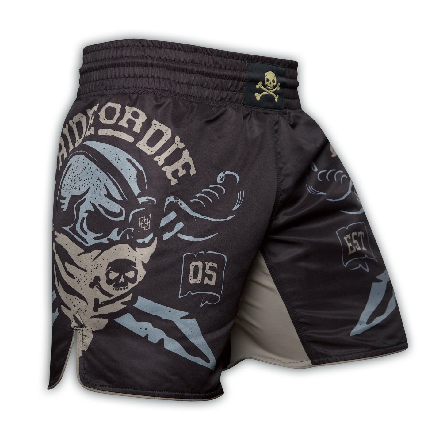 Pride Or Die Pirate Fightshorts - Negro