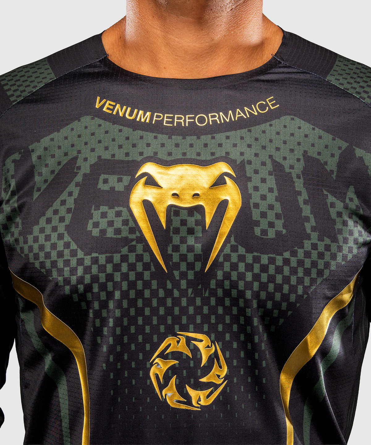 Venum MX Challenger Motocross-Trikot - Schwarz/Grün/Gold