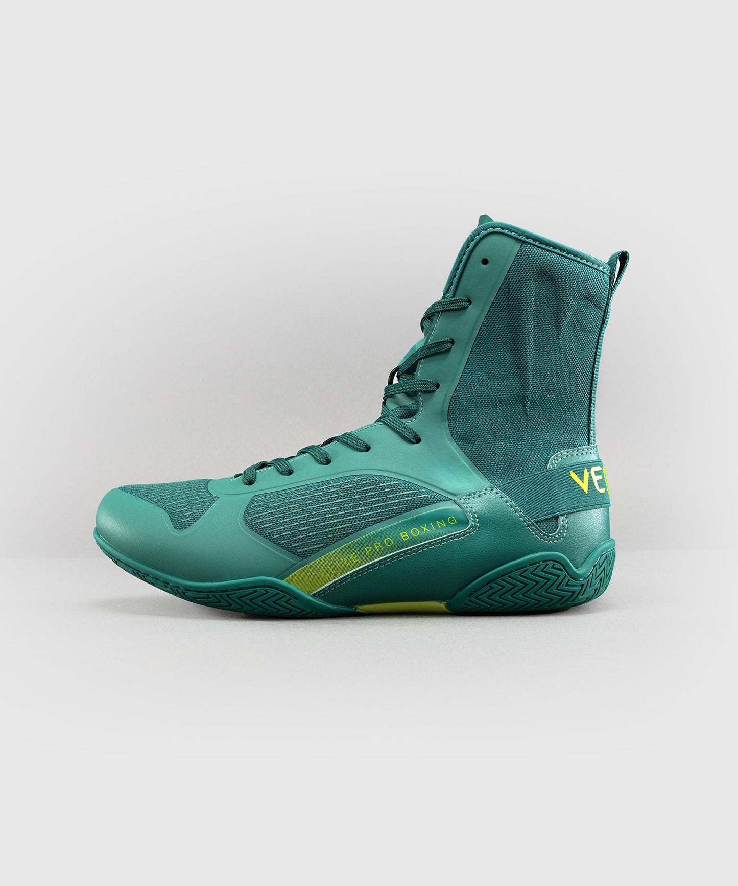 Venum Elite Neo Boxing Shoes - Green/ Neon Yellow